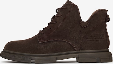 CESARE GASPARI Booties in Brown: front