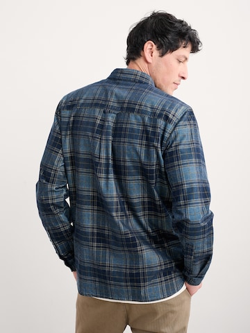 Coupe regular Chemise 'Shoreman' Seasalt Cornwall en bleu