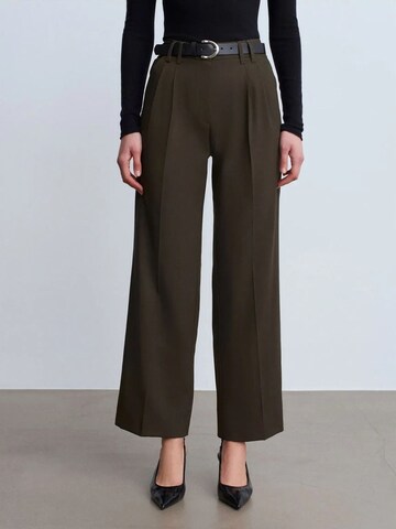 Wide leg Pantaloni di Dilvin in verde: frontale