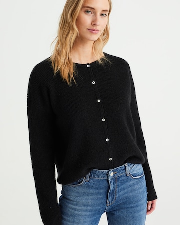 WE Fashion Knit cardigan in Black: front