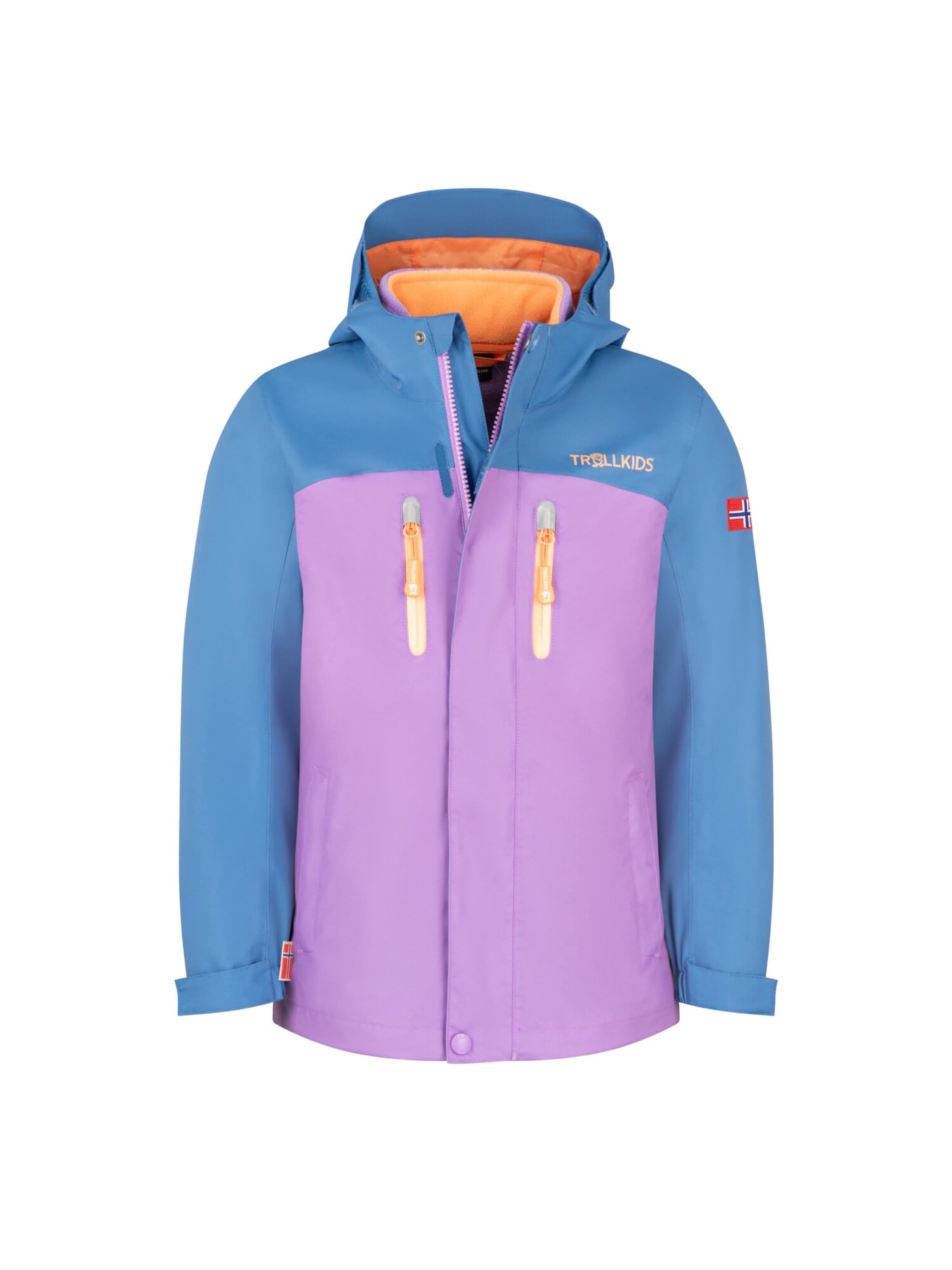 TROLLKIDS Outdoor jacket in Purple: front