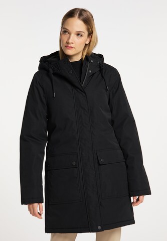 DreiMaster Klassik Winter Coat in Black: front