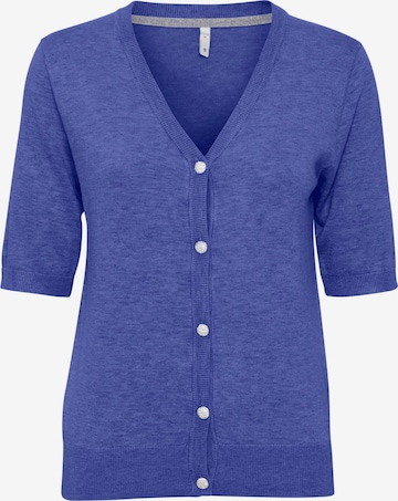 PULZ Jeans Gebreid vest 'Pzsara' in Blauw: voorkant