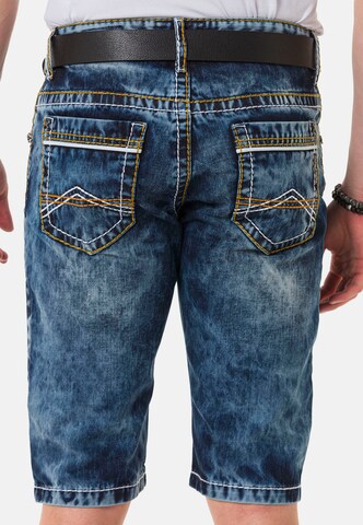 CIPO & BAXX Regular Jeansshorts in Blau