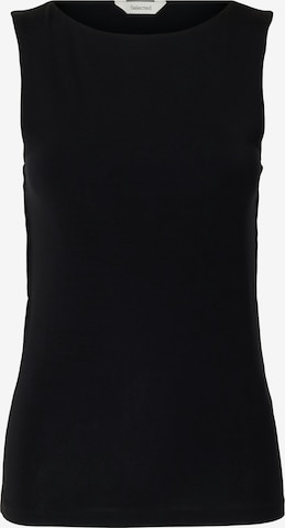 Top 'SLFMANJA' di SELECTED in nero: frontale