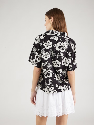 PIECES Blouse 'ALOHA' in Black
