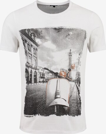 Key Largo Shirt 'MT ROMA' in White: front