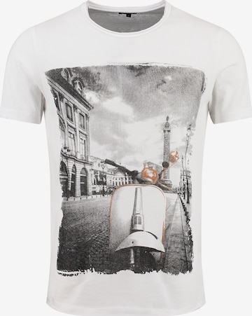 Key Largo T-shirt 'MT ROMA' i vit: framsida