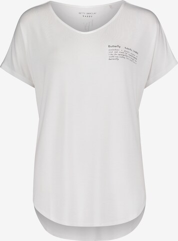 T-shirt Betty Barclay en blanc : devant