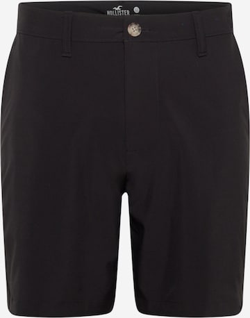 HOLLISTER Regular Chino trousers in Black: front