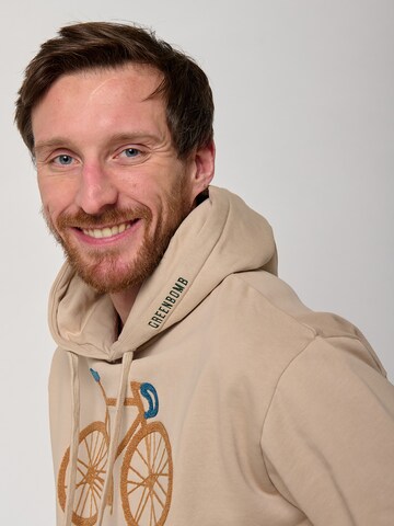 GREENBOMB Sweatshirt 'Bike Fluffy' in Brown