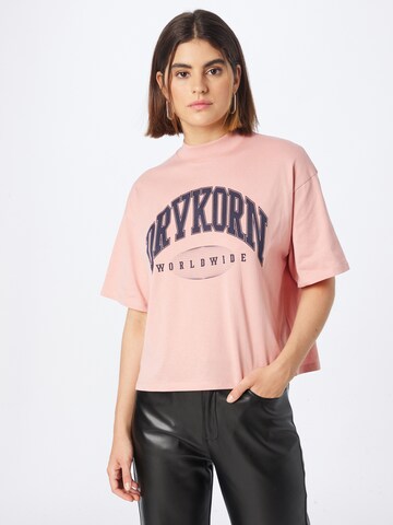 DRYKORN T-Shirt 'KHARA' in Pink: predná strana