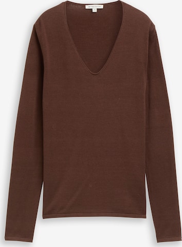 Pull-over TOM TAILOR en marron : devant