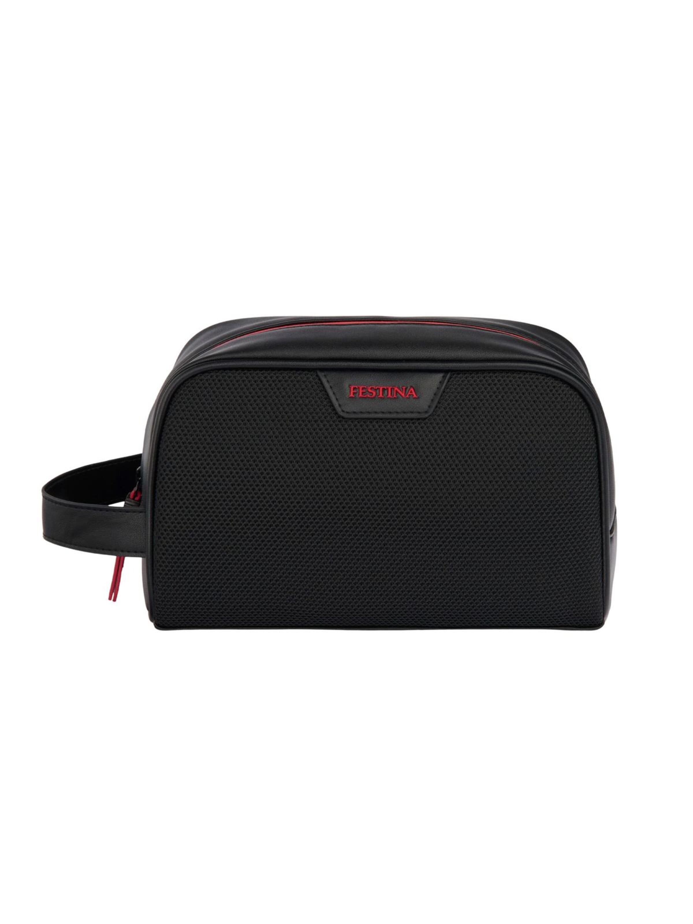FESTINA Kulturtasche 'Toiletry Bag Black Edition'‌‌‌‌‌‌ in Rot: Vorderseite
