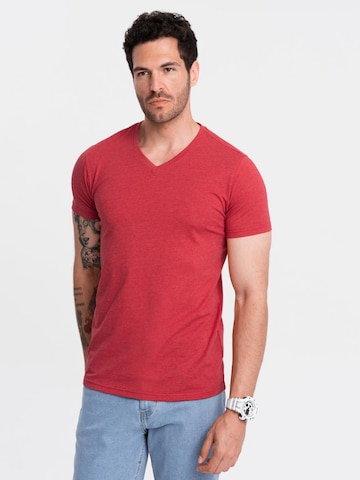 Ombre Shirt in Rood: voorkant