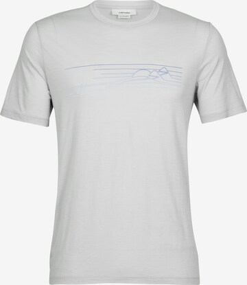 ICEBREAKER - Camiseta funcional 'Stripes' en gris: frente