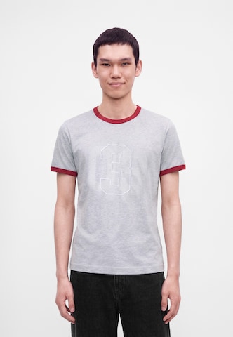 ADIDAS ORIGINALS Тениска 'RINGER' в сиво: отпред