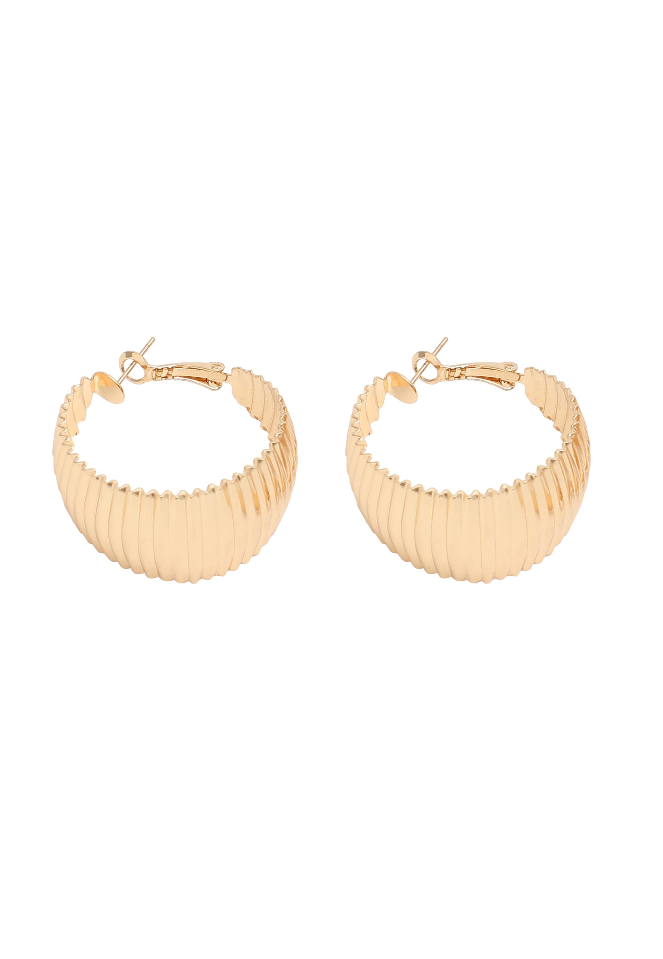 SOHI Náušnice 'Cari ' - Zlatá: predná strana