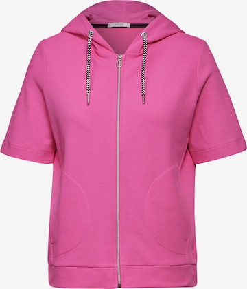 CECIL Zip-Up Hoodie in Pink: front