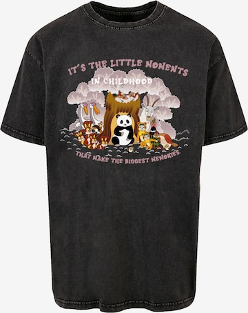 F4NT4STIC Shirt 'Heroes of Childhood Tao Tao Childhood Memories' in Zwart: voorkant