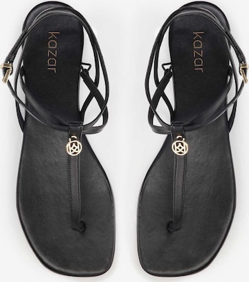 Kazar T-Bar Sandals in Black