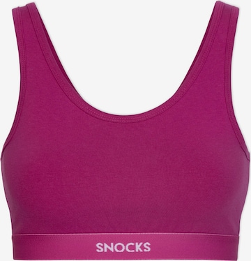 SNOCKS Boxer shorts 'Soft-Bra' in Purple: front