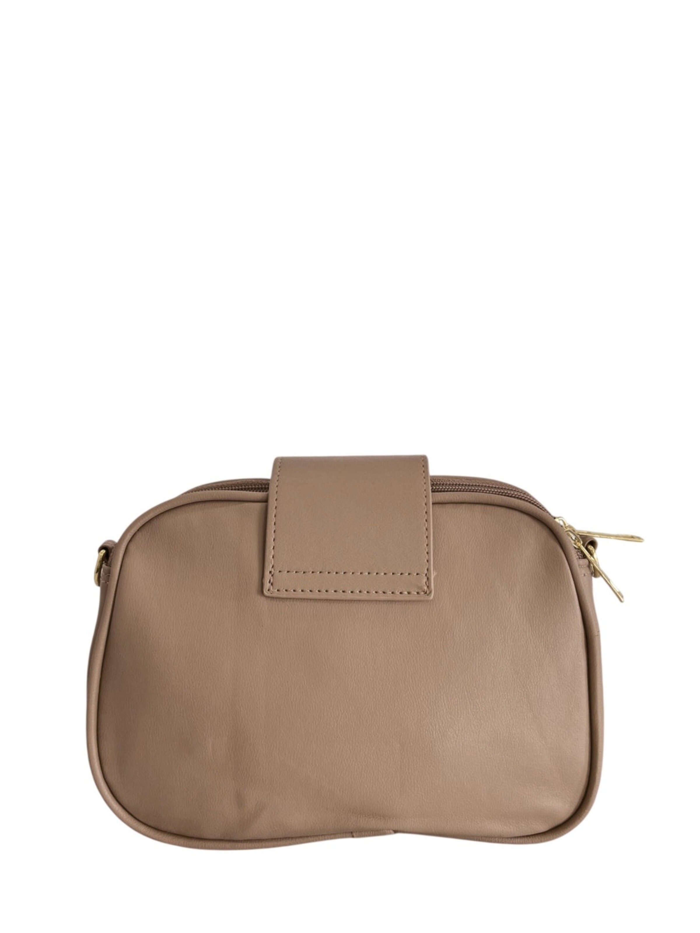 Borsa a spalla 'Borsa a Mano Donna Ecopelle Vegan - Chiusura Zip e Tracolla' di Baldinini Trend in grigio