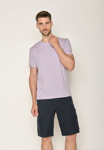 T-Shirt GREENBOMB en violet : devant