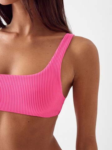 Bustier Hauts de bikini Bershka en rose