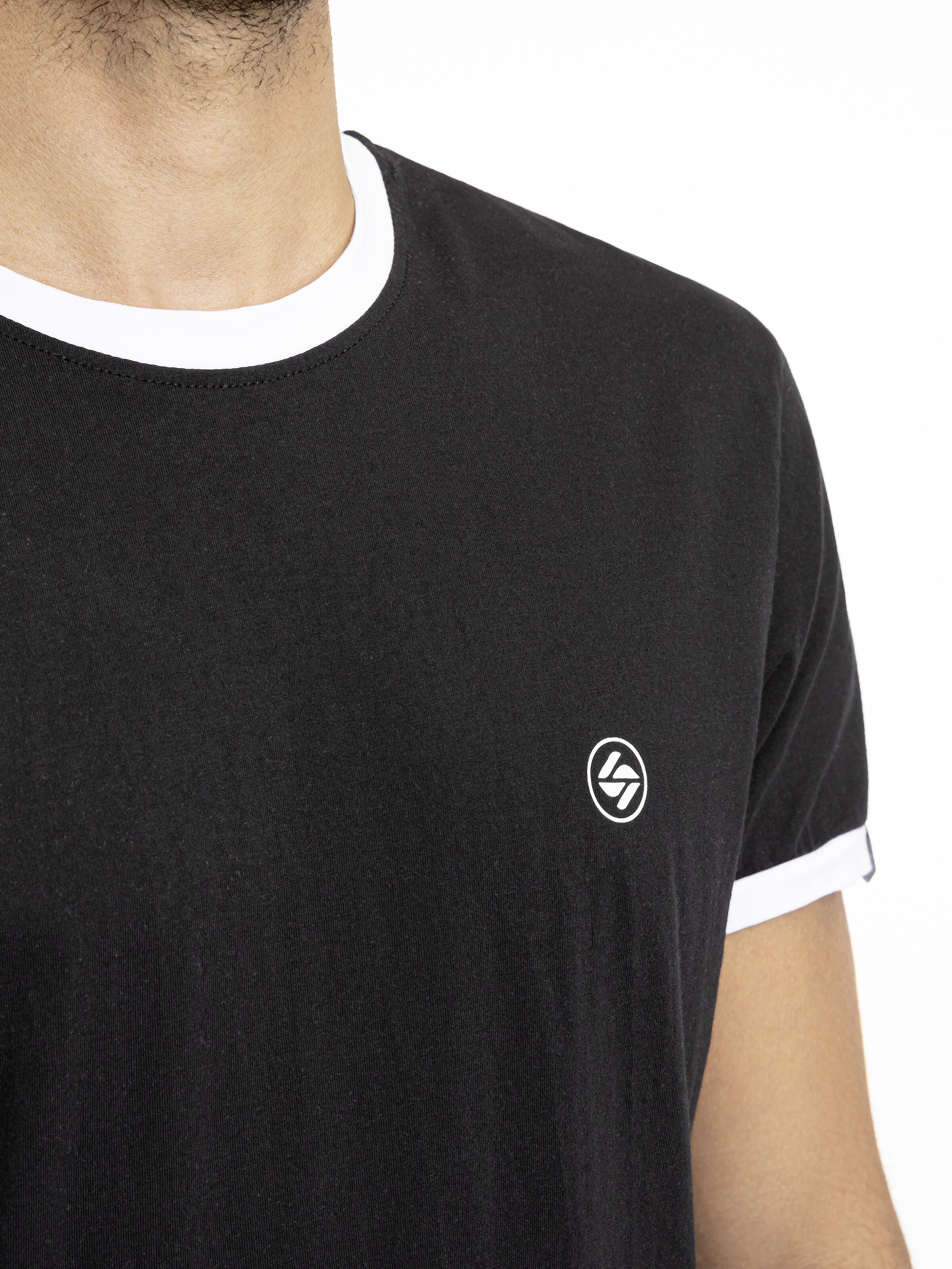 SPITZBUB Shirt ' Full Sports ' in Zwart