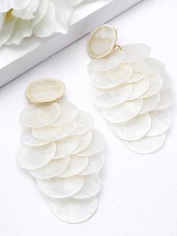 AVANT-GARDE PARIS - Pendientes 'Royellea' en blanco