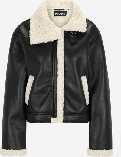 Pieces Tall Between-season jacket 'JANELLE' in Black / Wool white, Item view