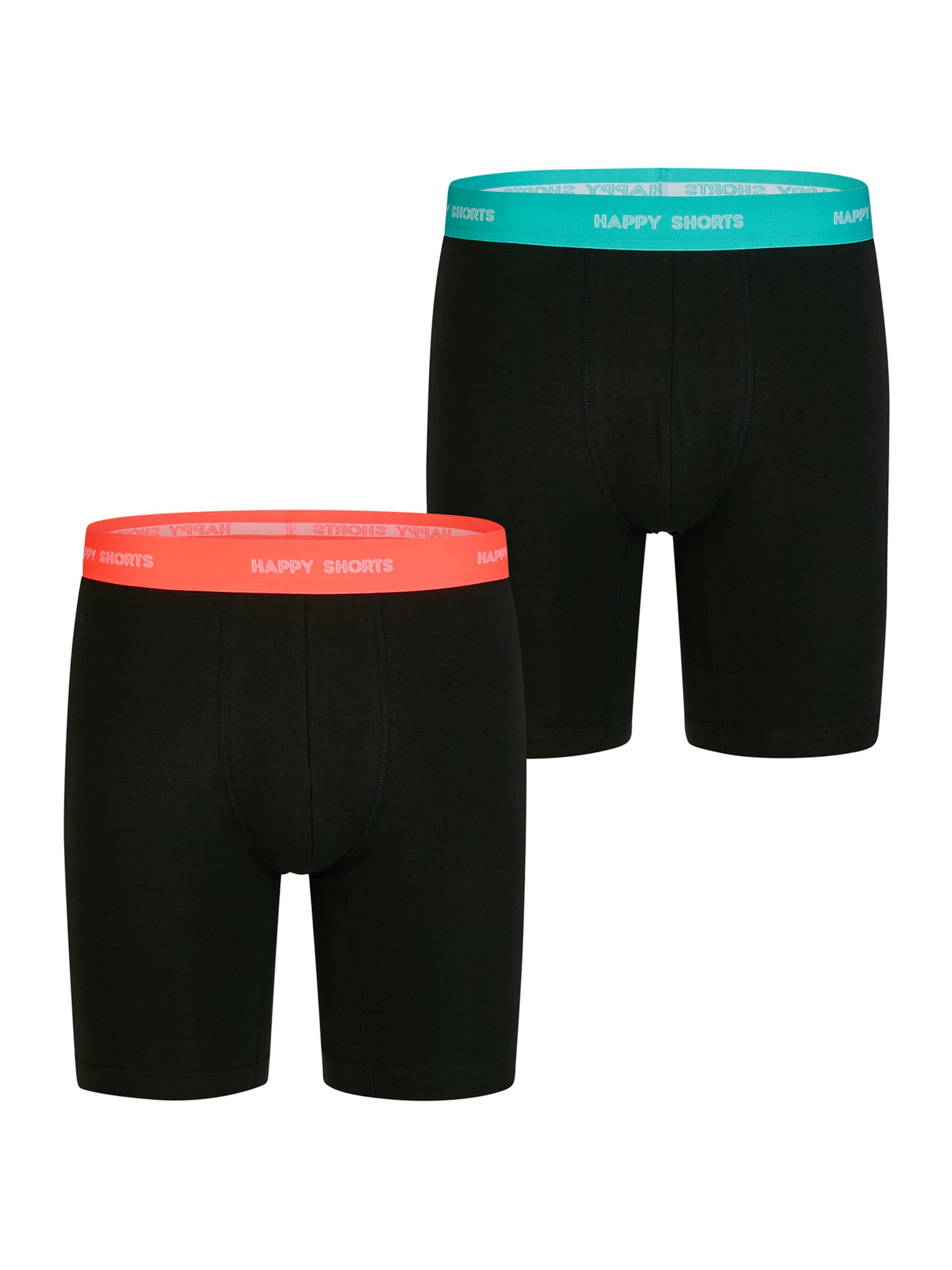 Boxers ' Jersey Boxer Briefs ' Happy Shorts en noir : devant