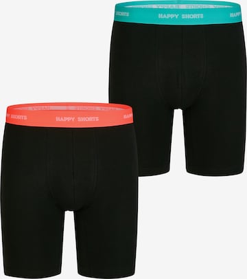 Boxers ' Jersey Boxer Briefs ' Happy Shorts en noir : devant