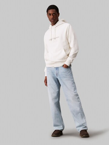 Calvin Klein Jeans Sweatshirt 'CHENILLE' in Wit