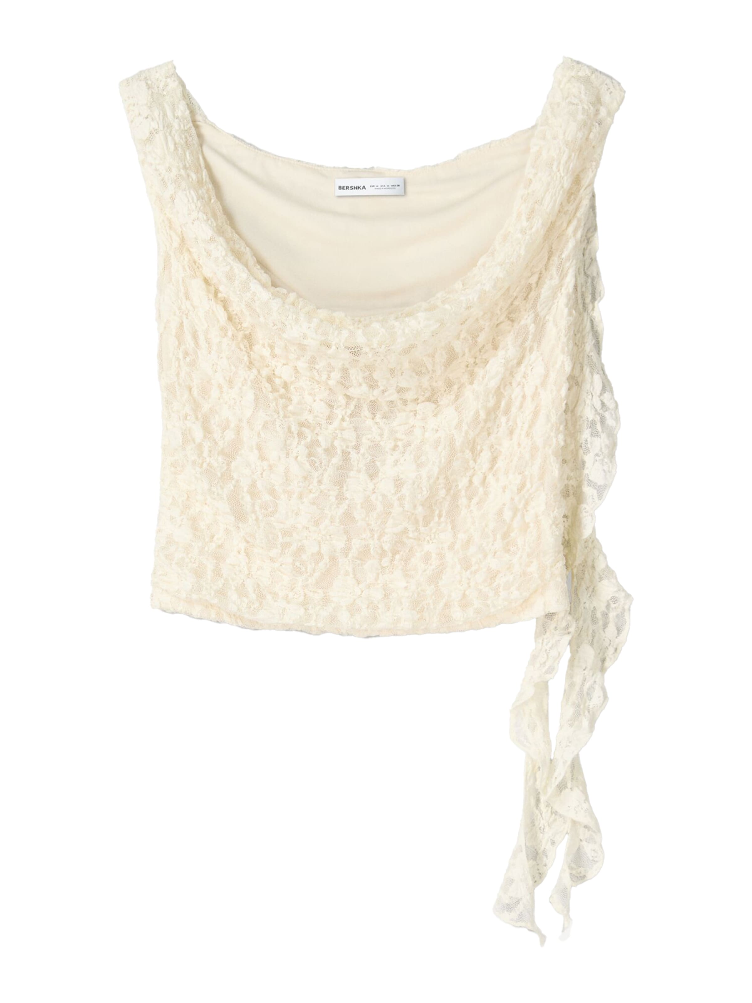 Bershka Blúzka - Béžová: predná strana