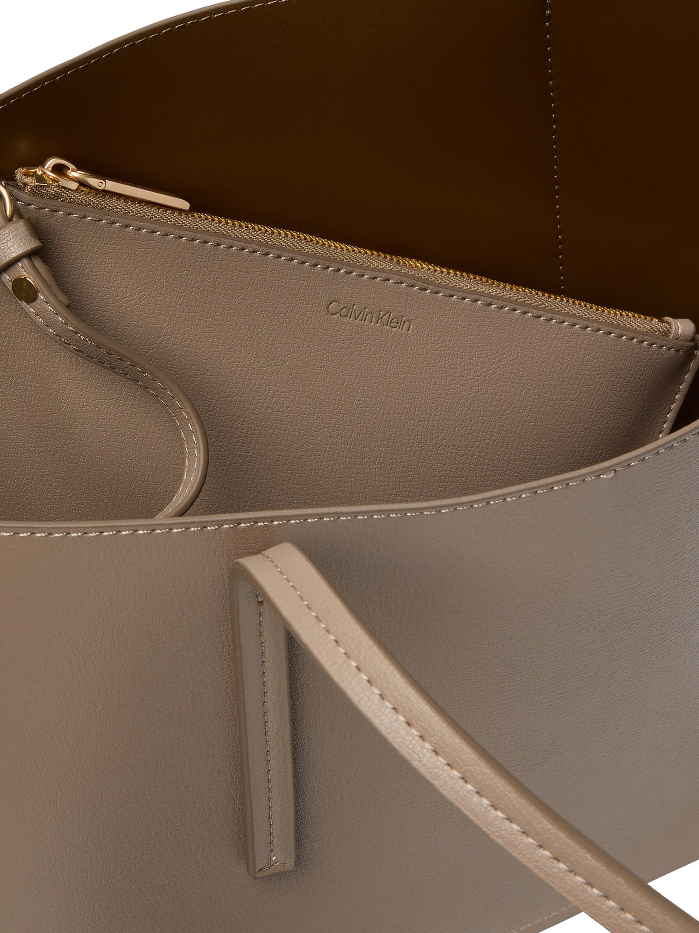 Calvin Klein "Чанта тип ""Shopper""" в кафяво