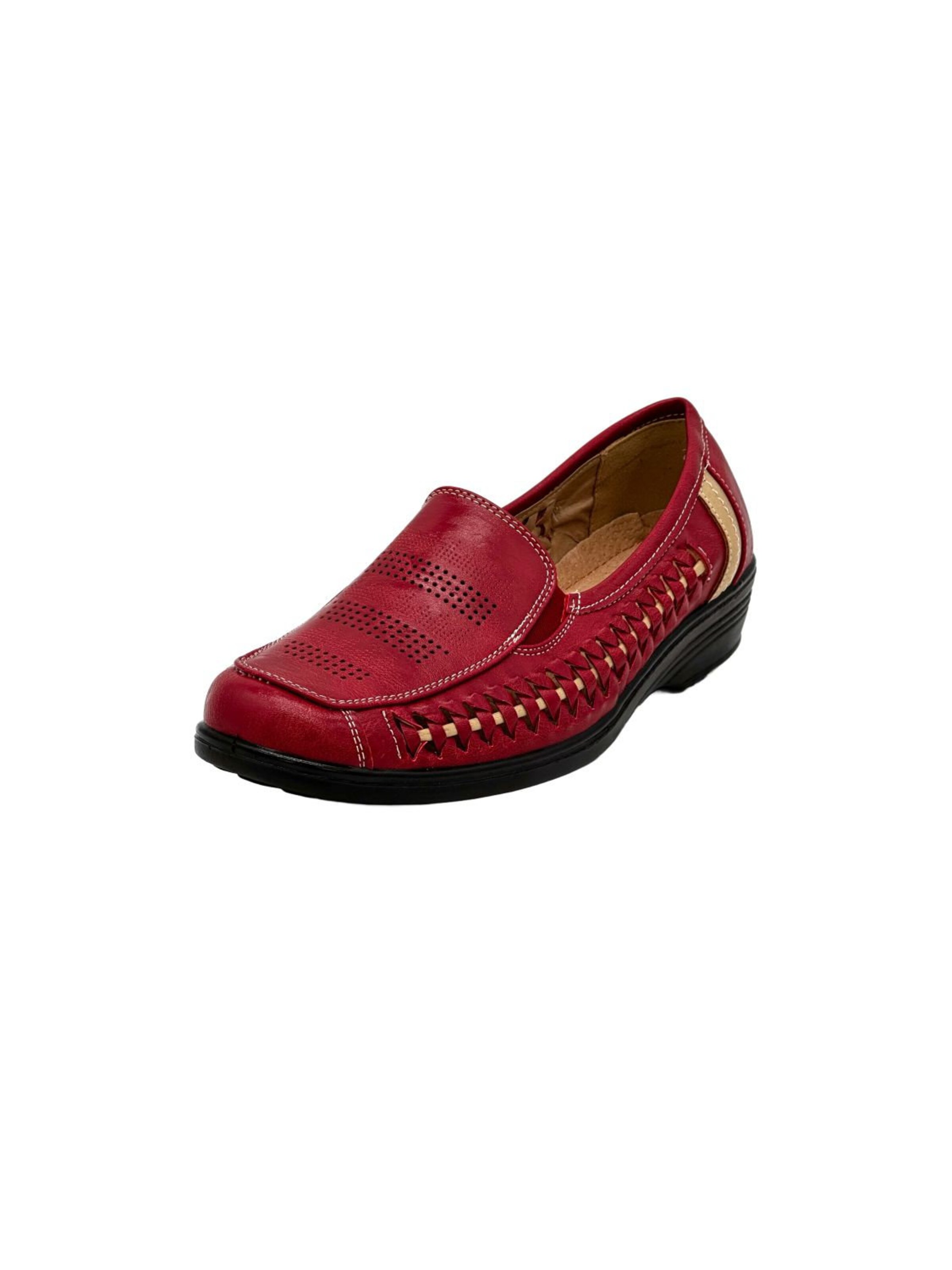 Nowaland Classic Flats in Red: front