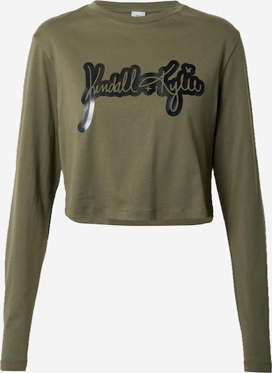 KENDALL + KYLIE Koszulka w kolorze khaki / czarnym, Podgląd produktu