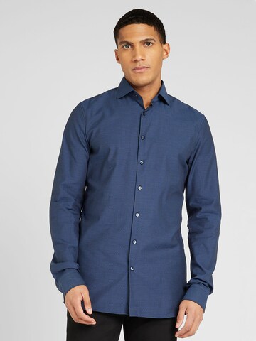 OLYMP - Regular Fit Camisa em azul: frente