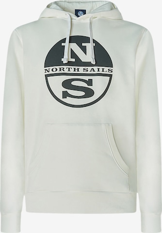 North Sails Sweatshirt in White: front