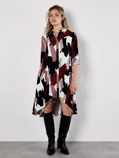 Apricot Brushstroke Print Mini Shirt Dress ' ' in blau, Produktansicht