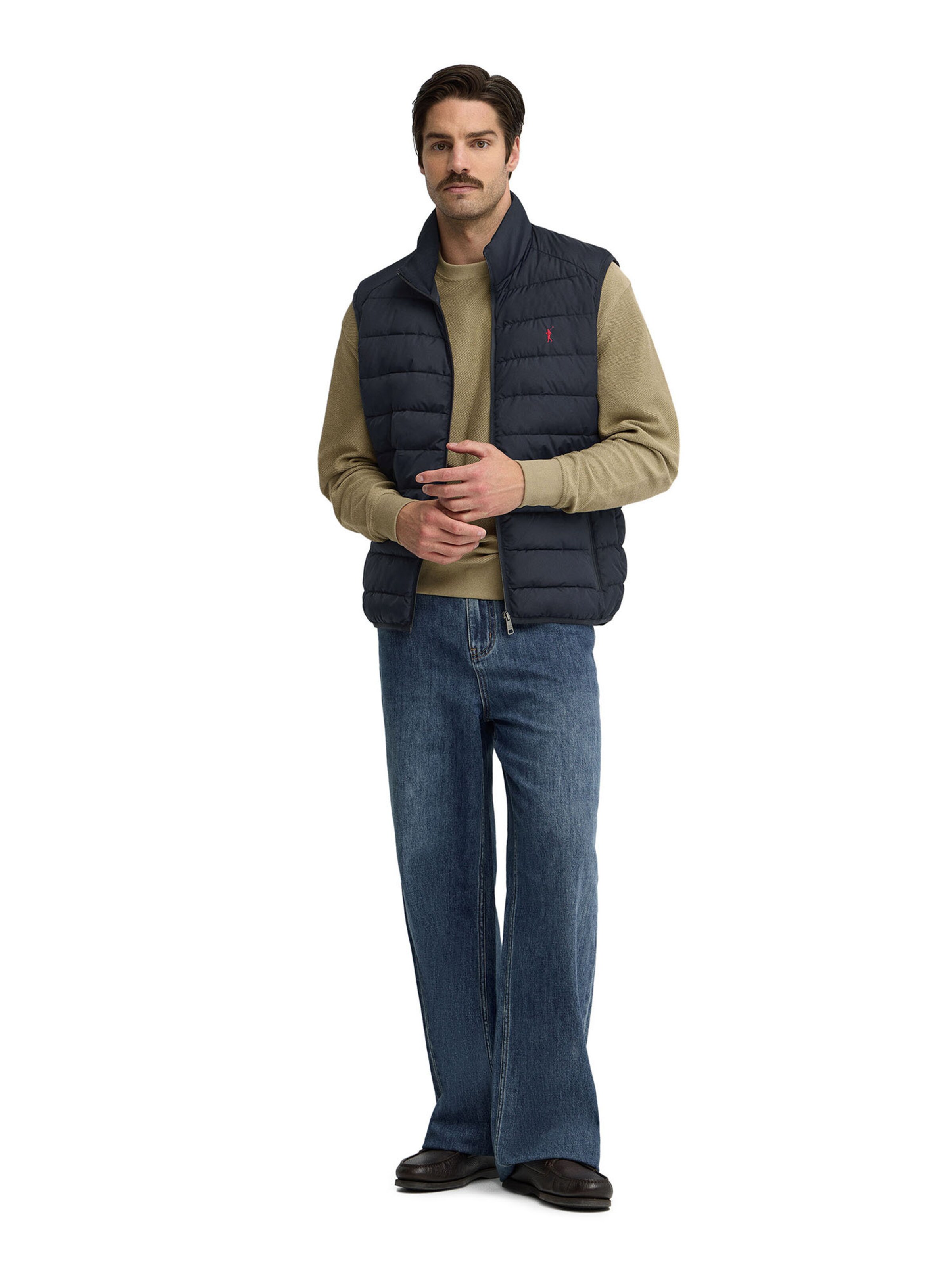 Polo Club Vest in Blue