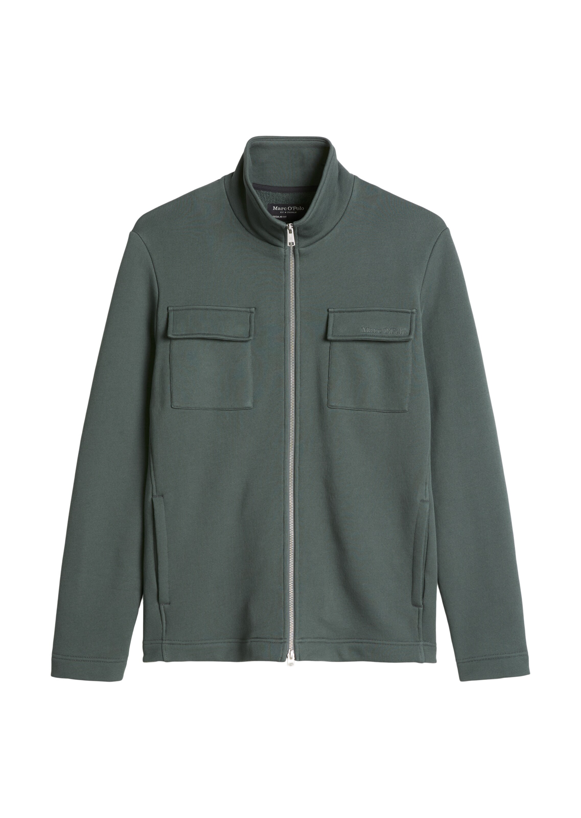 Marc O'Polo Sweatjacke in Grau: Vorderseite