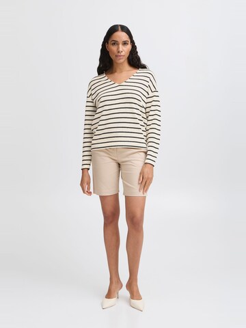 Pullover ' BYSIF STRIPE ' di b.young in beige