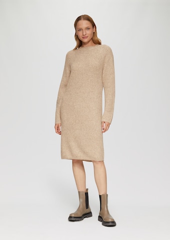 s.Oliver Knit dress in Brown: front