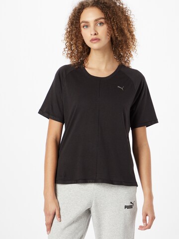 PUMA Performance Shirt 'TriBlend' in Black: front