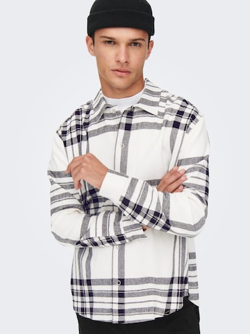 Only & Sons Regular fit Overhemd 'Tabb' in Wit