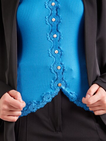 Cardigan rosemunde en bleu