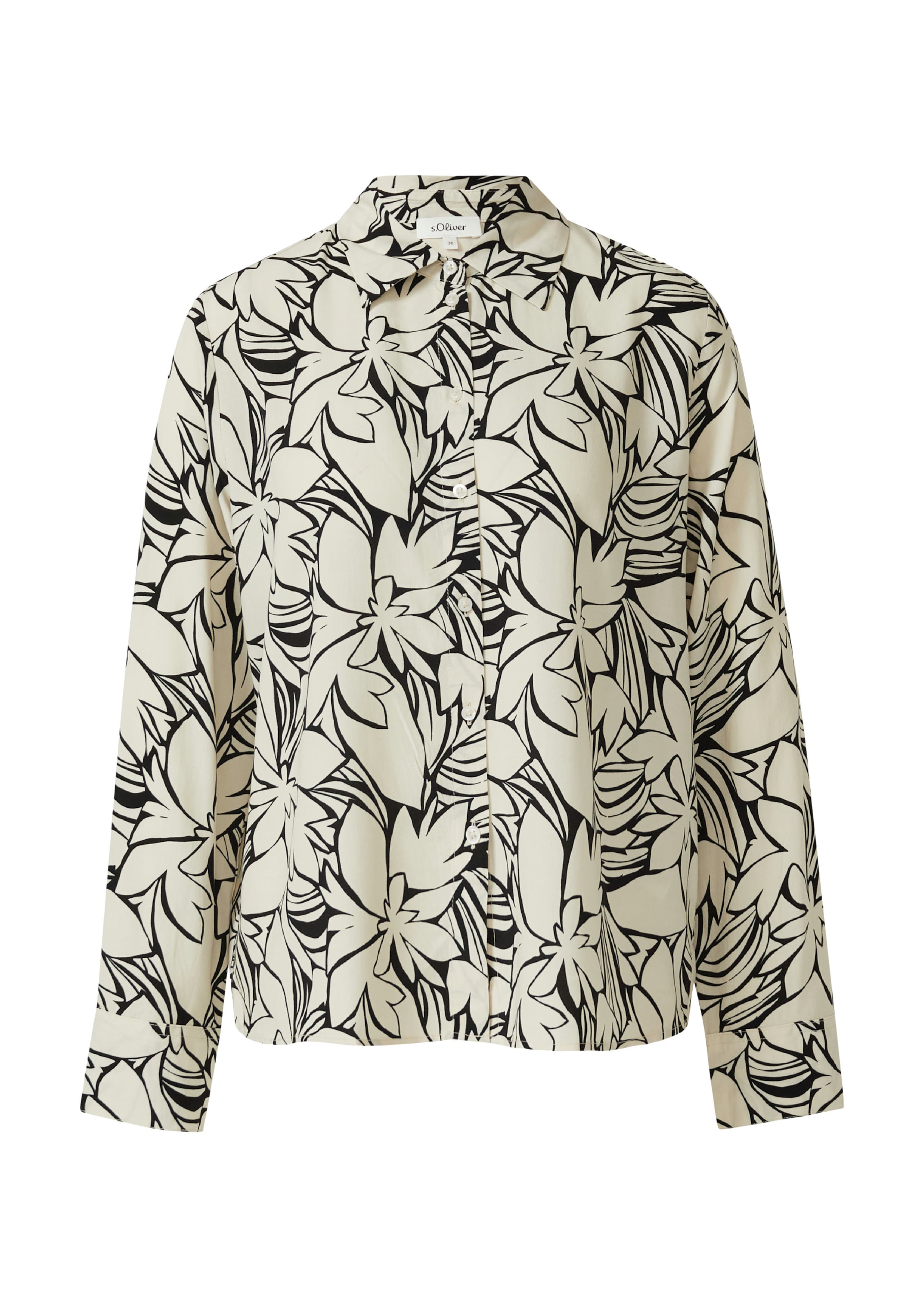 s.Oliver Bluse in Beige: Vorderseite